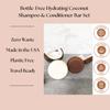 Hydrating Coconut Shampoo and Conditioner bar set, Organic Ingredients, All Hair Types, Sulfate-Free, Cruelty-Free & Vegan. One 3 ounce and one 2.3 ounce bars (Coconut) view 4