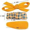 3pcs/Set New Girls Bow Plaid Cute Hair Clips Children Sweet Hairpin Headdress Barrettes Side Clip Fashion Hair Accessories (Color : C) view 2