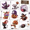 156 PCS Halloween Temporary Tattoos for Kids in 52 Unique Designs - 2 Inch Bulk Halloween Assorted Waterproof Fake Pumpkin Temp Tattoo Sticker for Boys Girls Goody Bag Stuffers Prizes Party Favors view 1