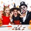 156 PCS Halloween Temporary Tattoos for Kids in 52 Unique Designs - 2 Inch Bulk Halloween Assorted Waterproof Fake Pumpkin Temp Tattoo Sticker for Boys Girls Goody Bag Stuffers Prizes Party Favors view 3