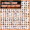 156 PCS Halloween Temporary Tattoos for Kids in 52 Unique Designs - 2 Inch Bulk Halloween Assorted Waterproof Fake Pumpkin Temp Tattoo Sticker for Boys Girls Goody Bag Stuffers Prizes Party Favors view 4