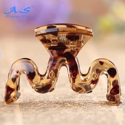 1Pcs Women Hair Clip Acrylic Hairpins Claws Girls Make UP Washing Tool Accessories Decoration (Color : A)