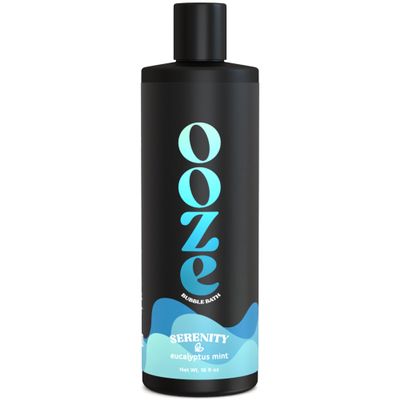 OOZE Eucalyptus Mint Bubble Bath (473ml) - Bubble Bath for Women Relaxing, Clean, Crisp & Refreshing - Self-Care & Wellness - Zero Parabens, Cruelty-Free, Made in The USA