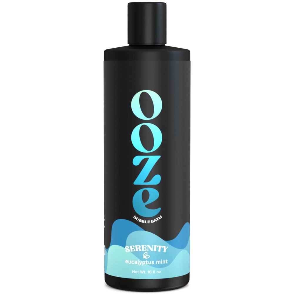OOZE Eucalyptus Mint Bubble Bath (473ml) - Bubble Bath for Women Relaxing, Clean, Crisp & Refreshing - Self-Care & Wellness - Zero Parabens, Cruelty-Free, Made in The USA