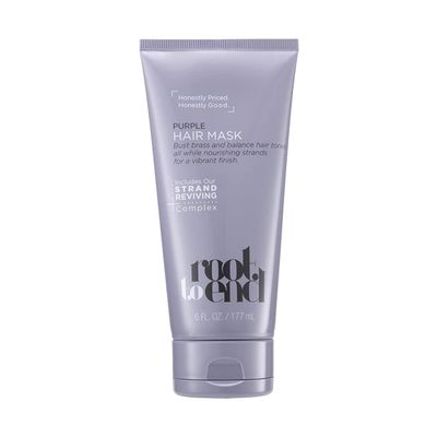 Root Purple Hair Mask Strand Reviving 6 fl oz Cruelty Free Vegan NO SLS/SLES, Parabens/Phthalates, Silicic Acid or Mineral Oils
