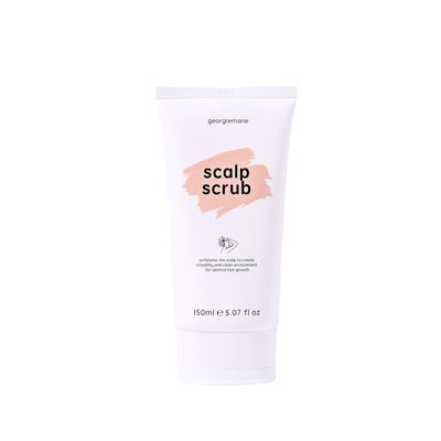 Georgiemane Scalp Scrub, 5.07 Fl Oz - Exfoliates Scalp with Caffeine, Sugar, and Coconut Oil, 100% Vegan & Cruelty-Free