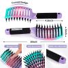 Hair Brushes for Women 2 Pack, HIPPIH Detangler Hair brush for Adult & Kids Wet or Dry Hair, Boar Bristle Hair Brush Getting Knots Out without Pain Adds Shine and Makes Hair Smooth view 2