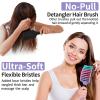 Hair Brushes for Women 2 Pack, HIPPIH Detangler Hair brush for Adult & Kids Wet or Dry Hair, Boar Bristle Hair Brush Getting Knots Out without Pain Adds Shine and Makes Hair Smooth view 3