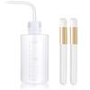 1pcs 250 ML Plastic Satety Lash Cleaning Tatoo Wash Bottles 2PCS Nose Blackhead Facial Cleaning ShampooBrush for Eyelash Extension Supplies (white bottle+Cleaning brush) view 1