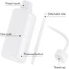 1pcs 250 ML Plastic Satety Lash Cleaning Tatoo Wash Bottles 2PCS Nose Blackhead Facial Cleaning ShampooBrush for Eyelash Extension Supplies (white bottle+Cleaning brush) view 2