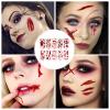Halloween Scar Tattoos Temporary 20 Sheet 3D Horror Tattoo Sticker Halloween Masquerade Prank Makeup Props view 2