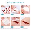 Halloween Scar Tattoos Temporary 20 Sheet 3D Horror Tattoo Sticker Halloween Masquerade Prank Makeup Props view 3