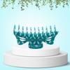 Parcelona French Classic Jumbo Large 5 1/2" Celluloid Volume Jaw Hair Claw (Turquoise Polka Dot)) view 3
