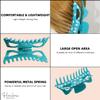 Parcelona French Classic Jumbo Large 5 1/2" Celluloid Volume Jaw Hair Claw (Turquoise Polka Dot)) view 4