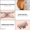 Parcelona French Classic Jumbo Large 5 1/2" Celluloid Acetate No Slip Grip Jaw Hair Claw Clip for Girls Durable Styling Volume Women Hair Accessories, Made in France (Blush Pink) view 4
