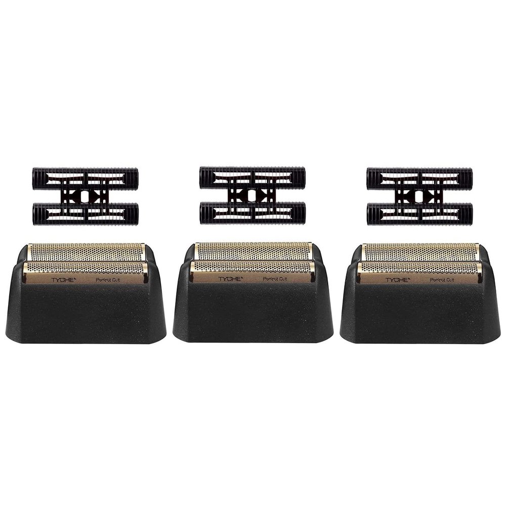Professional 5 Star Series Finale Shaver Replacement Foil and Cutter Bar Assembly Compatible with wahl Foil Heads 7031-100/7043-100,Fit for #8061 8164 Shaver (Black 3 Pack)