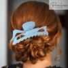 Parcelona French Classic Jumbo Large 5 1/2" Celluloid Volume Jaw Hair Claw Clips (Light Blue) view 3