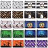 Reginary 20 Pcs Halloween Cosmetic Bags Gift Bags for Kids Girls Women Happy Halloween Pattern Toiletry Organizer for Party Favors Double Sided Printed Makeup Pouch with Zipper view 1