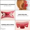 Parcelona French Classic Jumbo Large 5 1/2" Celluloid Acetate No Slip Grip Covered Spring Jaw Hair Claw Clip for Women Durable Styling Volume Hair Accessories Women Strong Hold Girls Hair Claw Clips, view 4