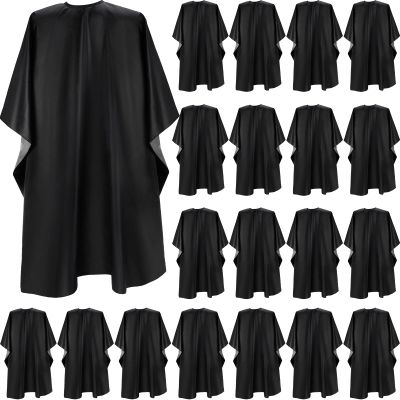 Foaincore 20 Pack Professional Hair Cutting Salon Nylon Cape Barber Styling Hair Cape with Snap Closure(59 x 51 Inches)
