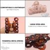 Parcelona French Love Small 2" Blush Pink and Tortoise Shell Celluloid Set of 2 Claw Clips Covered Spring Durable Fashion Hair Styling Clips Women Hair Accessories Girls Hair Clips, Made in France view 3