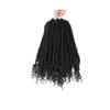 12" Pre Ed Spring Crochet Hair Curly Bouncy Synthetic Crochet Braids For Women Black Ombre Braiding Hair 1B 12inches 9Pcs/Lot view 2