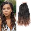 14" Bouncy Pre-Ed Spring Crochet Hair Curly Black Brown Burgundy Ed Crochet Braids Hair Extensions T1BBurgundy 14inches 9Pcs/Lot view 2