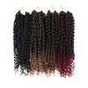 14" Bouncy Pre-Ed Spring Crochet Hair Curly Black Brown Burgundy Ed Crochet Braids Hair Extensions T1BBurgundy 14inches 9Pcs/Lot view 3