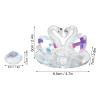 Nail Art Dappen Dish Swan Shape Crystal Cup Glass Acrylic Liquid Cup Acrylic Glassware Tools with Lid for Home Nail Salon view 4
