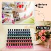 FFowcye Acrylic Nail Polish Organizer Rack, 6 Tier Holder Stand, Paint Rack Gel Nail Polish Shelf Display, Sunglass Organizer, Essential Oils Storage Shelf, Holds Up to 72 Bottles view 2