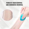 Mini Magic Crystal Hair Eraser, Men and Women Painless Exfoliating Hair Removal Tool, Painless Epilator and Skin Exfoliator, Portable Nano Crystal Epilator for All Body Parts for Men and Women,Silver view 3