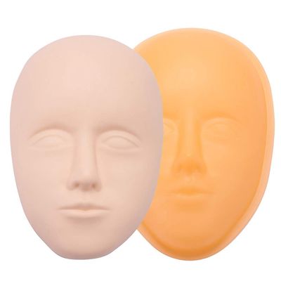 Practice Skin Head 5D Eyebrow Eyebrow Practice Skin Silicone Practice Skin Mannequin Training Head Face For Beginners[2#]