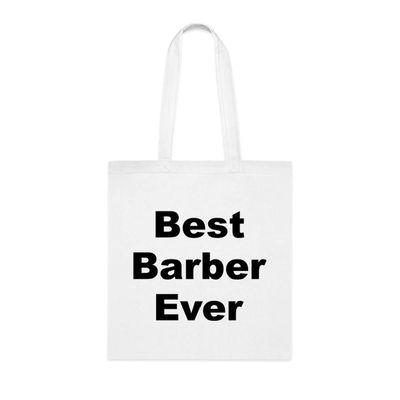 SpreadPassion Barber Tote Bag, Best Barber Ever Bag, Barber Gift, Gift For Barber, Barber Shoulder Bag, Barber reusable Bags, Birthday Christmas Basket Gag Gift Idea
