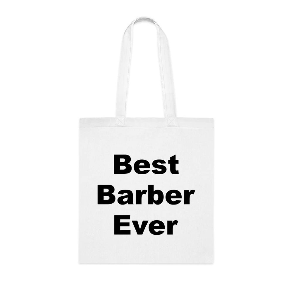 SpreadPassion Barber Tote Bag, Best Barber Ever Bag, Barber Gift, Gift For Barber, Barber Shoulder Bag, Barber reusable Bags, Birthday Christmas Basket Gag Gift Idea