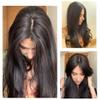 15x16CM European Human Hair Topper Silk Skin Base Toupee With 2 CM PU Around Virgin Hair Extension for Women 6x6Inch Overlay (18inch, #4 Medium Brown) view 4