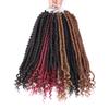 12" Pre Ed Spring Crochet Hair Curly Bouncy Synthetic Crochet Braids For Women Black Ombre Braiding Hair 4 12inches 3Pcs/Lot view 4