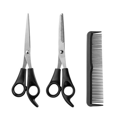 3Pcs Professional Hairdresser Scissors Barber Salon Hair Cutting Thinning Shears Set Hair Scissors Flat Teeth Blades 3pcs