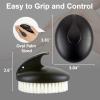 Dry Brushing Body Exfoliating Brush, Anti Slip Body Scrubber for Shower, Shower Body Cleaning Brush for Deep Cleansing & Soften Skin, Improve Circulation (Black) view 2