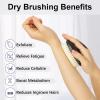 Dry Brushing Body Exfoliating Brush, Anti Slip Body Scrubber for Shower, Shower Body Cleaning Brush for Deep Cleansing & Soften Skin, Improve Circulation (Black) view 3