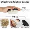 Dry Brushing Body Exfoliating Brush, Anti Slip Body Scrubber for Shower, Shower Body Cleaning Brush for Deep Cleansing & Soften Skin, Improve Circulation (Black) view 4