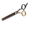 6.0 '' Scissor Professional Hairdressers Thinning Shears Hair Cutting Hairdressing Set Salon Barber Tools 60 Thinning gold view 1