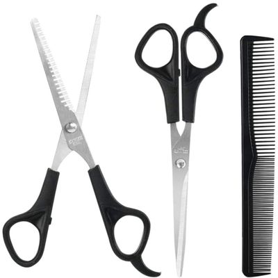 3PCS Hairdressing Scissors 6 Inch Scissors For Cutting Thinning Hair Comb Barber Accessories Salon Hairdressing Shears 3PCS