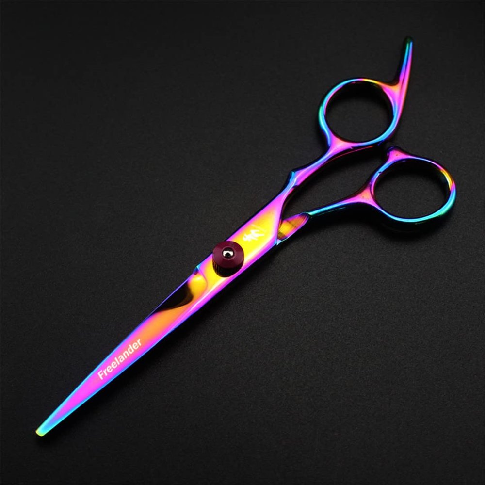 Professional 6 Inch Hair Scissors Thinning Barber Cutting Hair Shears Scissor Tools Hairdressing Scissors rainbow cutting
