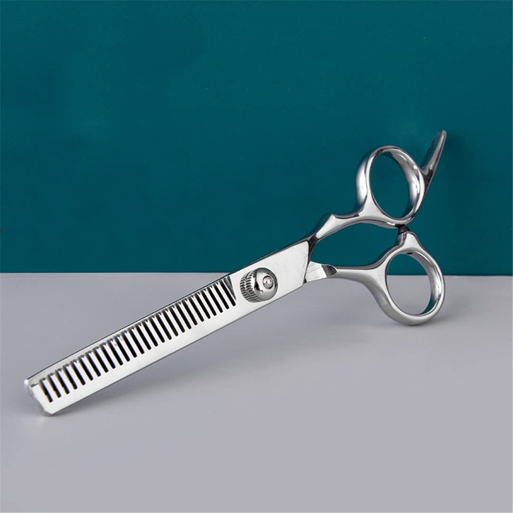 Stainless Steel Scissors For Hair Thinning And Cutting Clipper 6 Inches Hairdressing Haircut Trim Hairs Cutting Barber with Barber cloth A