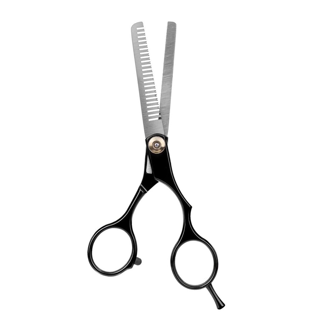 Black Professional 6 Inch Stainless Steel Adjustable Thinning Scissors Cutting Shears Barber Styling Hairdressing Set Thinning Scissor