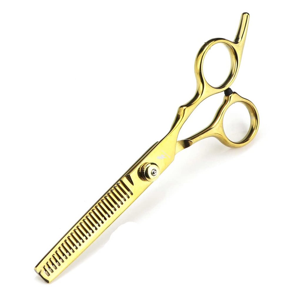6 Inch Tooth Scissors Flat Scissors For Barbers And Hairdressers Special Fine Scissors For Thinning Haircuts And Hair Gold Thinning