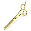 6 Inch Tooth Scissors Flat Scissors For Barbers And Hairdressers Special Fine Scissors For Thinning Haircuts And Hair Gold Thinning view 1