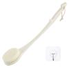 Body Back Scrubber  17'' Long Handle Shower Brush, Anti-Mold Exfoliator for Dry & Wet Use, Deep Cleansing & Gentle Exfoliation for Smooth Skin  for Men, Women & Elderly (Cream White) view 1