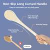 Body Back Scrubber  17'' Long Handle Shower Brush, Anti-Mold Exfoliator for Dry & Wet Use, Deep Cleansing & Gentle Exfoliation for Smooth Skin  for Men, Women & Elderly (Cream White) view 4