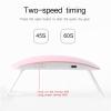 wrtgerht UV LED Nail Lamp, Mini Portable Gel Light, Mouse Shape, Pocket Size, Pink, 6W USB, All Gel Polish view 2